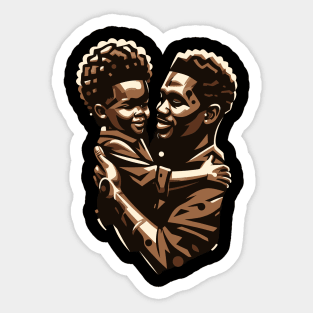 Afrocentric Father And Son Sticker